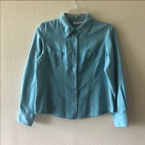 Cato Suede Button Down Shirt